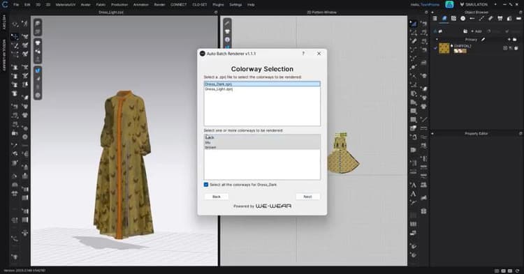 CLO3D Auto Batch Renderer